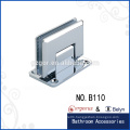 Square bevel 90 degree wall-glass hinge